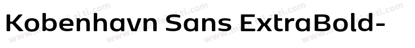 Kobenhavn Sans ExtraBold字体转换